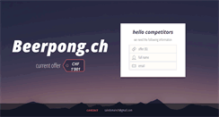Desktop Screenshot of beerpong.ch